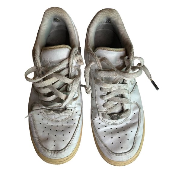 Nike Air Force 1 307109-116 Women's White Leather Sneaker Shoes Size 7.5 - Picture 3 of 7